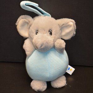 Bobo Buddies Plush Elephant Baby Chime Rattle Hanging Activity Crib Toy Lovey